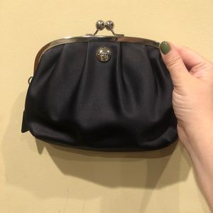 MOVING SALE: Coach black satin evening bag